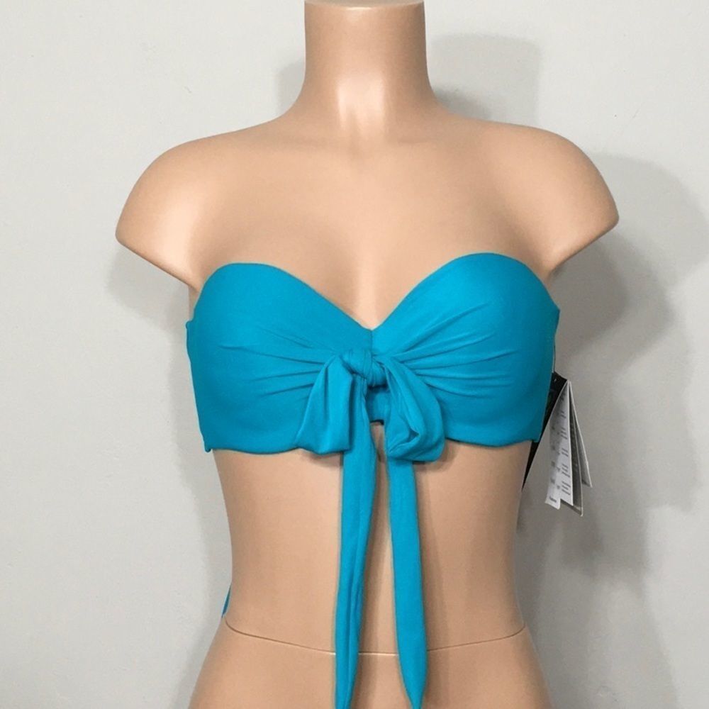 COCO REEF 5-way Bra Sized teal bikini top. 32/34D - Picture 5 of 11